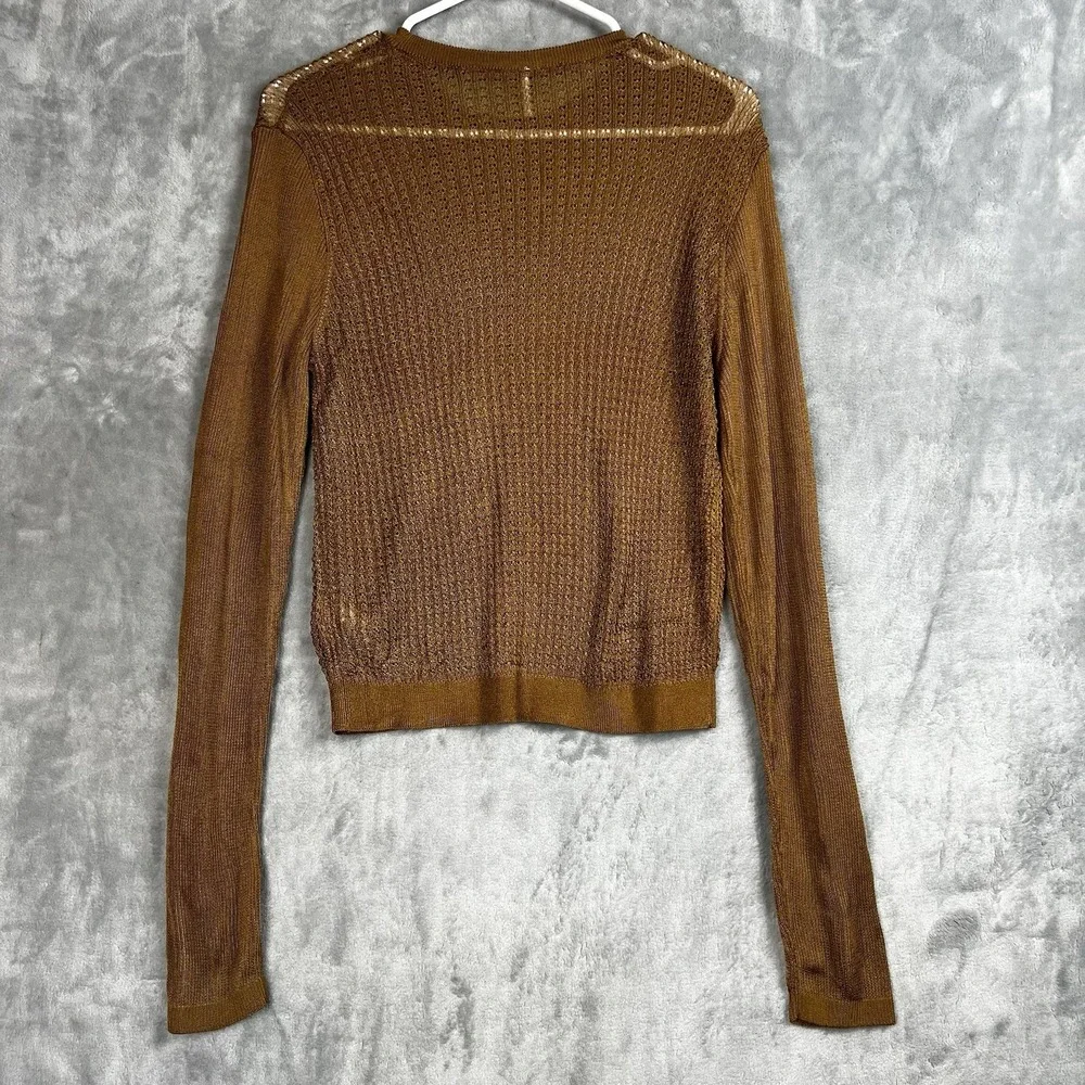 Free People Sweater‎ Women Tiger Eye H20 Crew Pullover Top  Large